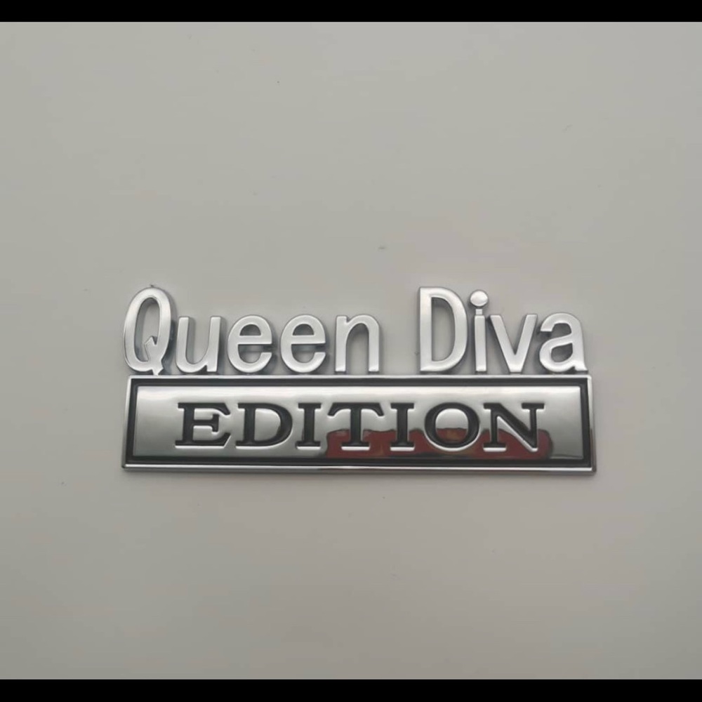 Queen Diva Car Truck SUV Badge Emblem for Fenders Trunk Tailgate